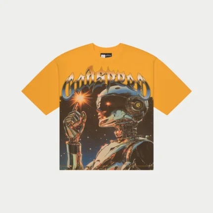 godspeed sputnik tee yellow front view