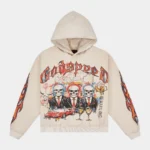 godspeed a.t.h hoodie bone front view