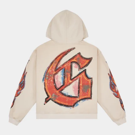 godspeed a.t.h hoodie bone back logo view