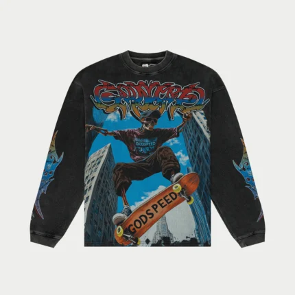 godspeed ollie ls thermal grey wash front view