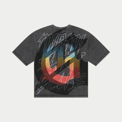 godspeed miami surf club tee grey wash back view