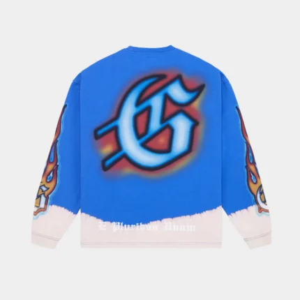 godspeed off the leash ls tee royal back view