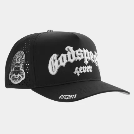 OG Logo Water-Resistant Hat Black side view with pin set