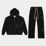 godspeed og logo sweatsuit stitched black front view