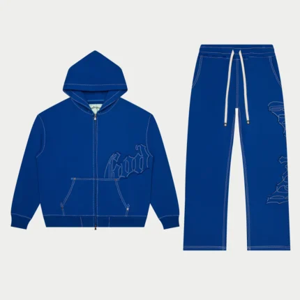 godspeed og logo sweatsuit blue front view