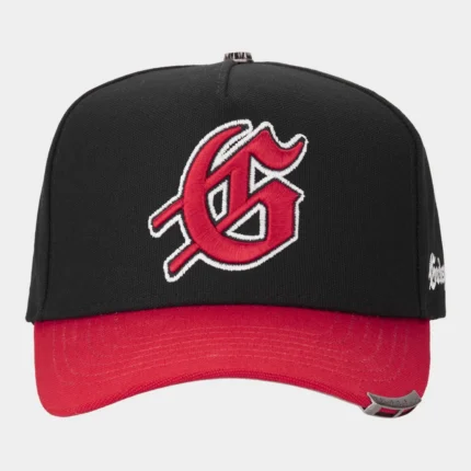 godspeed clothing insignia hat black red front view