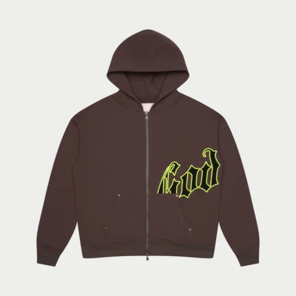 godspeed og logo sweatsuit grey lime front view