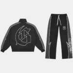 godspeed gt tracksuit black grey front view