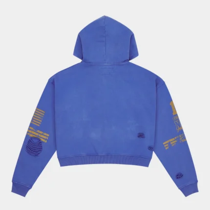 godspeed roadster zip hoodie blue yellow back view