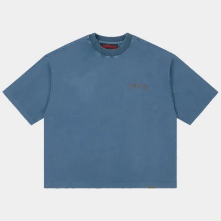 godspeed vital short set slate blue front view
